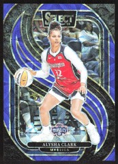 6943L 2025 Panini Select WNBA #152 Alysha Clark Blue Scope Prizms #/199