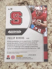 2020 Panini Prizm Draft Picks Philip Rivers Red And Black Snake Skin Prizm SSP