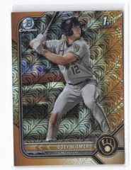 2022 Bowman Chrome Joey Wiemer #BCP-207 1st Prospects Gold Mojo Refractor #/50