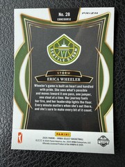 2025 Panini Select WNBA Erica Wheeler Pink Flash Prizm #28 Seattle Storm NM