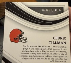 Cedric Tillman 2023 Immaculate Eye Black Metallic Blue Ink RPA RC Auto/10 Browns