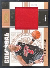 2010 Playoff National Treasures Colossal Materials Prime #29 Jalen Rose MEM /10