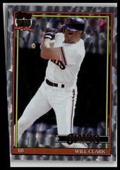 2026 Topps Series 1 #T91-11 Will Clark 1991 35th Anniversary Crackle Foil Insert