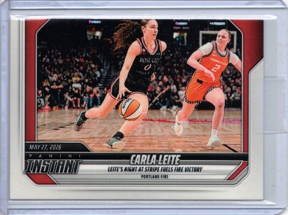 2026 Panini Instant 98 Carla Leite Basketball Card Fire Hailey Van Lith Sun /177