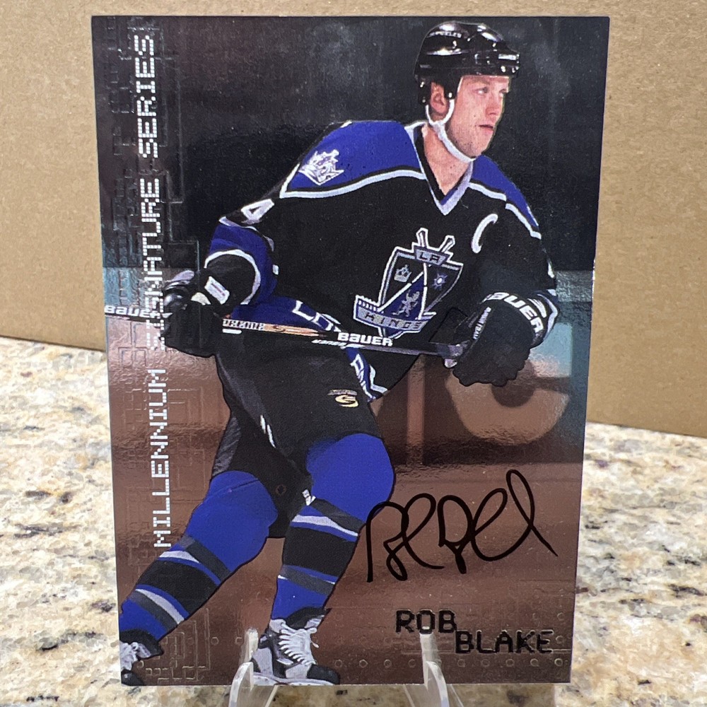 1999-00 IRG Be A Player Millennium Signature Series Rob Blake AUTO LA Kings