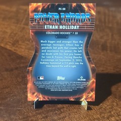 2026 Topps Bowman Chrome Ethan Holliday Power Chords Aqua PC-20 Rockies 22/125