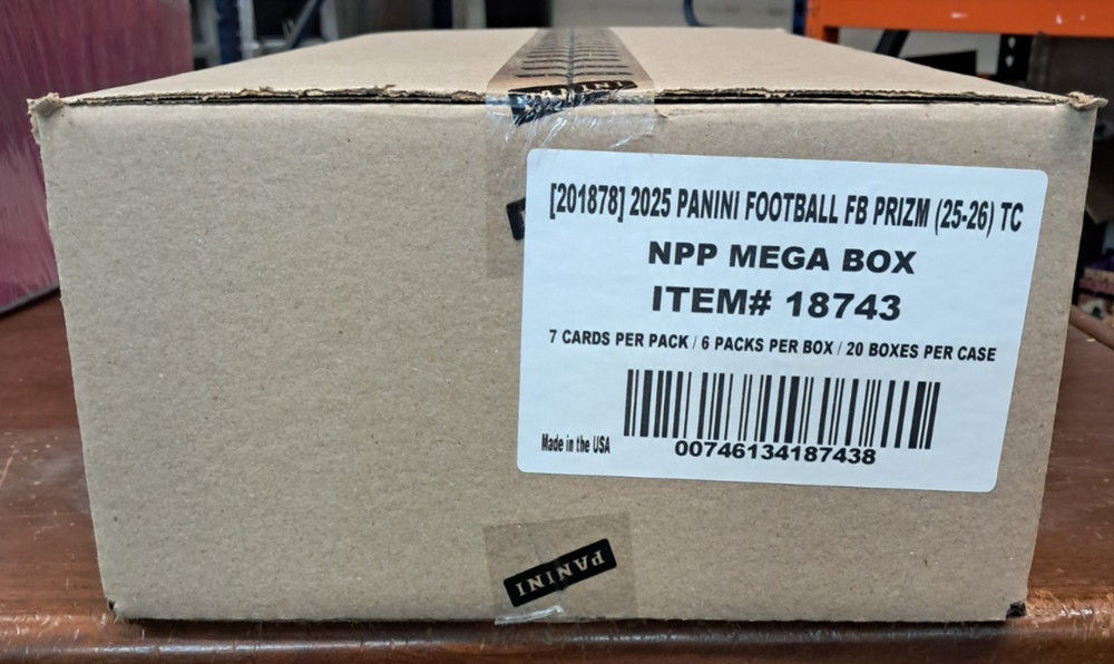 2025 Panini Prizm Football Mega Case-NEW/SEALED