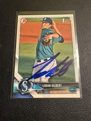 LOGAN GILBERT signed 2018 1st Bowman IP Auto Gtp #BD-63