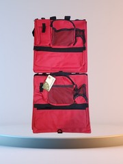 Pair of 2 KOA Stadium Seats Folding Bleacher Cushion Chairs Red Pockets NWT 🧭
