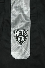 Zipway NBA Basketball Men&rsquo;s Brooklyn Nets Blue Print Shorts, Black / Grey