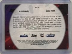 2026 Chrome Cosmic WWE Galactic Showdown Aleister Black Damian Priest Blue /99
