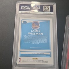 Panini 4-Card Graded NBA Lot James Wiseman Warriors RC PSA/CSG Prizm Optic CK