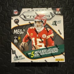 🔥🔥2025 Panini Prizm Football Mega (Neon Green Pulsar Prizms) Box , sealed