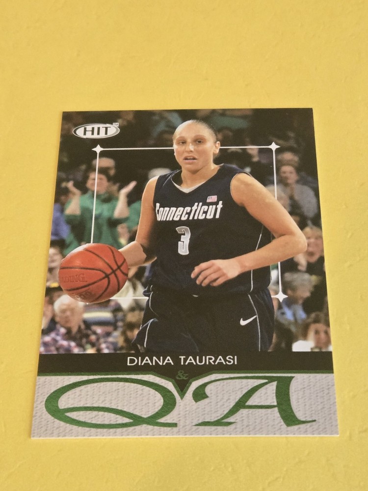 DIANA TAURASI – 2004 SAGE HIT – Q&A ROOKIE CARD #Q3 EMERALD GREEN