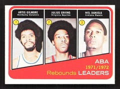 1972-73 Topps ABA Rebounds Leaders Gilmore/Erving/Daniels #263 EX TV11885
