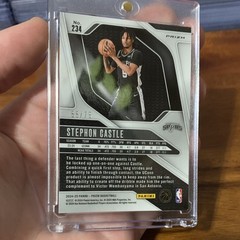 Panini 2024-25 Prizm Stephon Castle Red Pulsar Rookie #234. 55/75