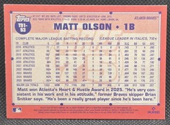 2026 Topps Series 1 Japan – Matt Olson Koi Fish SP #T91-53