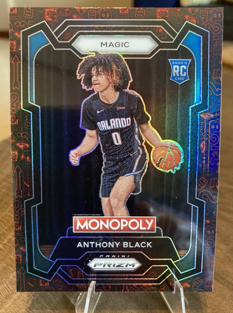 2023-24 Panini Prizm Monopoly Anthony Black RC Classic Icons Red Prizm #66