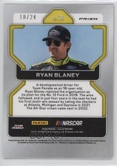 2022 Panini Prizm Profiles Rainbow Prizm /24 Ryan Blaney #79 nd3