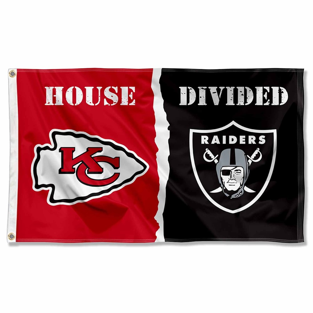 House Divided Flag – Chiefs vs Raiders