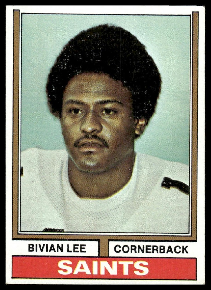 Bivian Lee Rookie 1974 Topps #229 New Orleans Saints