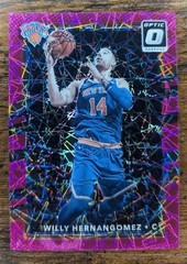 2017-18 Donruss Optic Basketball Pink Velocity #99 Willy Hernangomez /79