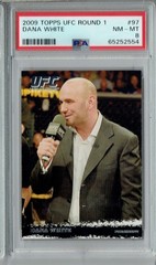 PSA 8 NM-MT Dana White 2009 Topps UFC Round 1 #97 Rookie Card