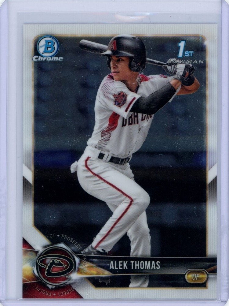 2018 Bowman Chrome Draft Alek Thomas 1st Bowman Chrome Diamondbacks QTY