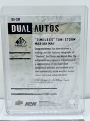 Toni Storm Mariah May (Blake Monroe) 2025 UD AEW SP Dual Auto /35