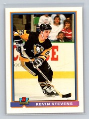 1991-92 Bowman #92 Kevin Stevens Pittsburgh Penguins
