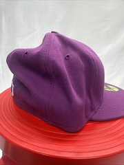 NEW ERA FITTED CAP HAT INVISIBLE STRIPES PROMOTIONAL MTV ABDC PURPLE 7 3/8 NEW