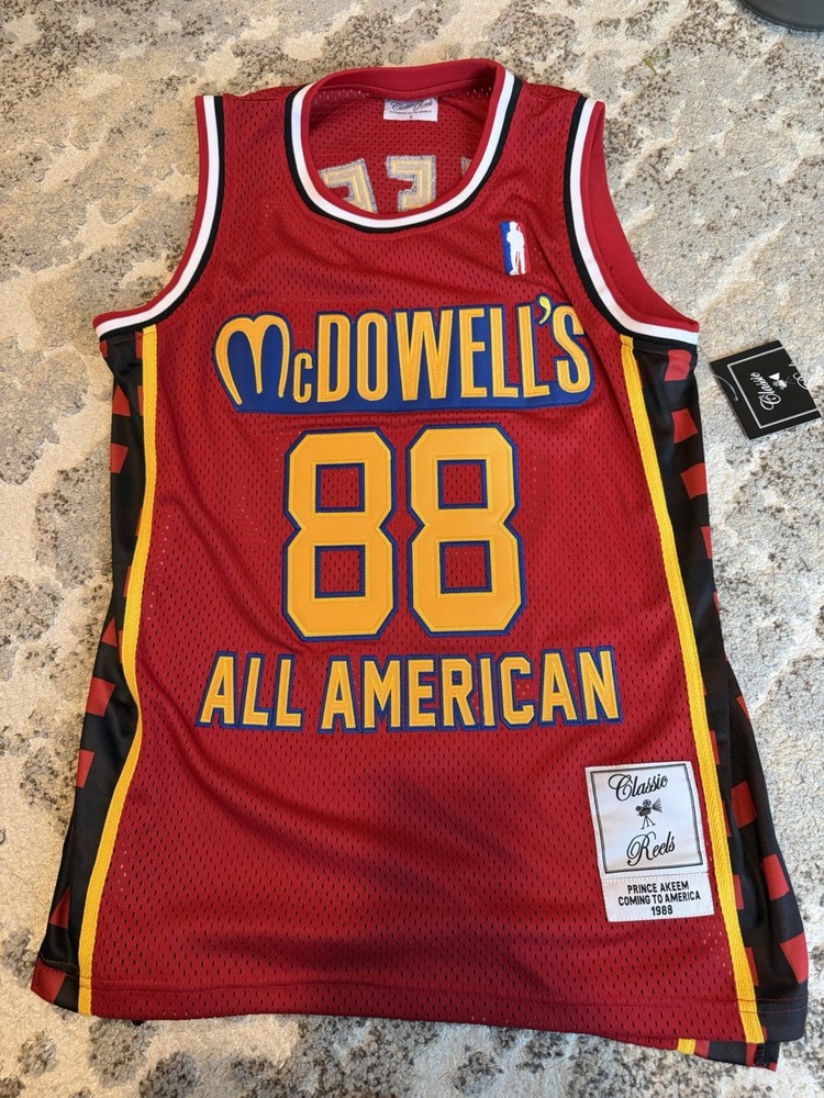 PRINCE AKEEM McDOWELL&rsquo;S BASKETBALL JERSEY S #88 COMING TO AMERICA NWT RARE
