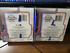 2025-26 Topps Chrome Basketball MEGA BOX Factory Sealed Blue X-Fractors FLAGG RC