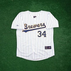 Rollie Fingers 1993 Milwaukee Brewers Men&rsquo;s Home White Cooperstown Jersey