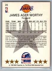 1990-91 NBA Properties James Worthy [Base] Base Set