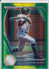 2021 Panini Prizm Draft Picks Tyler Black Green and Yellow Hyper Prizm