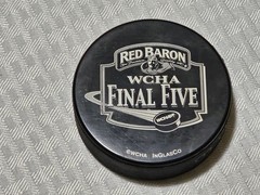 NCAA WCHA Final Five Commemorative Wisconsin Badgers Hockey Puck, Unknown Year