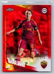 Manuela Giugliano 2025-26 Topps Chrome Sapphire UEFA Women&rsquo;s #47 Red /5