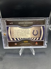 2023 Panini Obsidian – Tunnel Vision Anthony Richardson #3 /135 (RC)