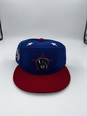 New Era Navy/Red Milwaukee Brewers 2025 MLB All-Star Game Hat 59FIFTY Pick Size