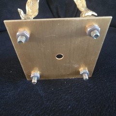 Vintage Mid-20th Century Metal Alloy Gold-Colored Trophy Parts Lot