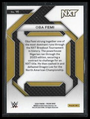 Oba Femi – 2024 Panini Prizm WWE – Emergent #16