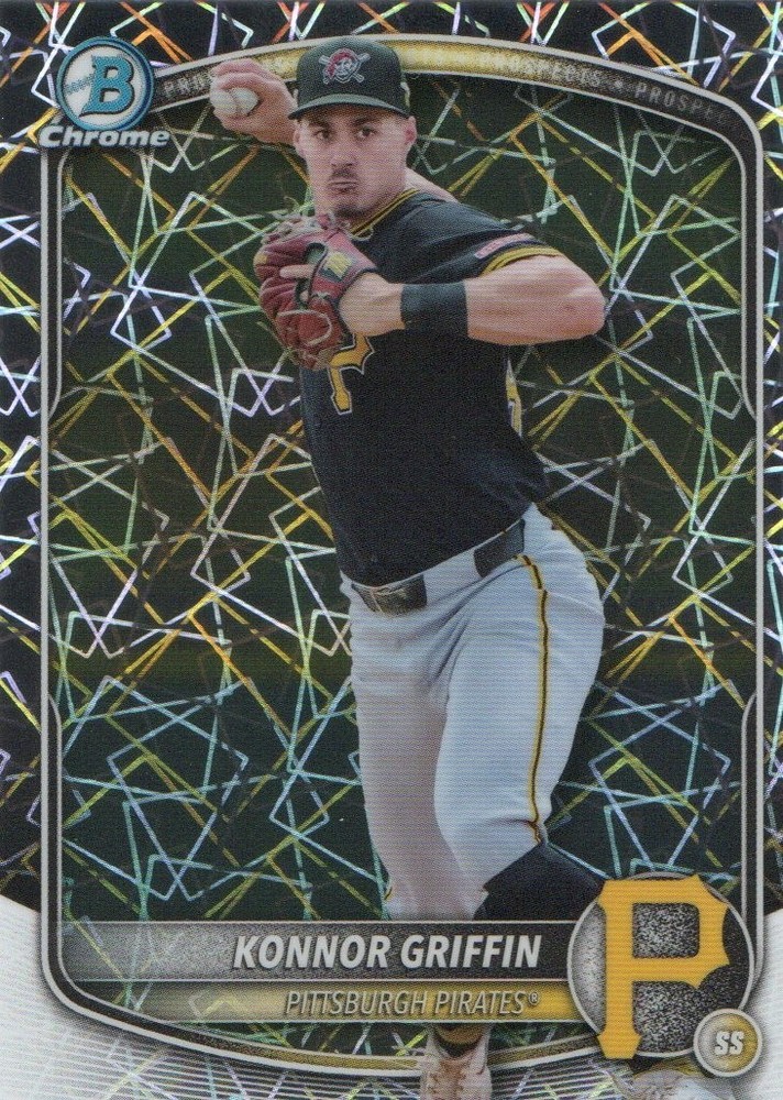 2025 Bowman Draft Mega Box Konnor Griffin Chrome Lazer Refractor BDC-102 Pirates