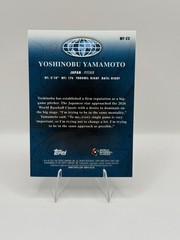 Yoshinobu Yamamoto 2026 Topps Finest Worlds Finest #WF-23 Japan Dodgers
