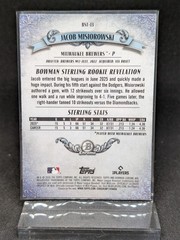 2026 Bowman Sterling Jacob Misiorowski #BST-13 Mojo Refractor Brewers RC