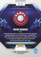 2026 Panini Instant Unrivaled Rhyne Howard STUDIO STARS SP Vinyl BC #24