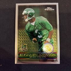 1996 Topps Chrome Keyshawn Johnson RC #159 Jets Mint