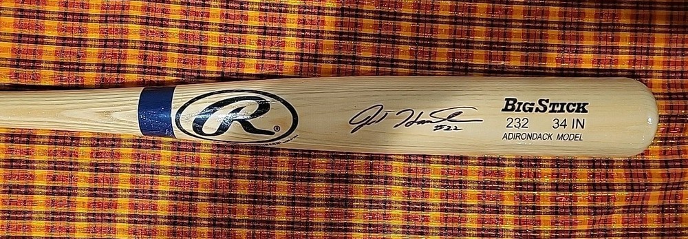 Jim Catfish Hunter Signed Rawlings Bat Autograph Auto Hof No Coa Athletics