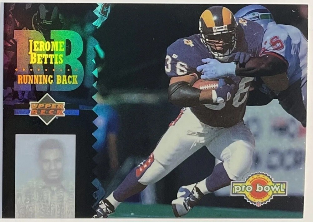 1994 UPPER DECK NFL FOOTBALL CARD PRO BOWL HOLOGRAM #1 JEROME BETTIS RAMS