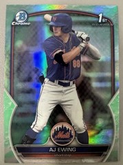 2023 Bowman Draft – Chrome AJ Ewing #BDC-152 Lunar Glow Refractor (RC)